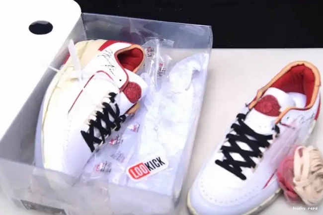 Rep Husky Retro Jordan DJ4375-106 White Red 2 SP Low Off-White 0510